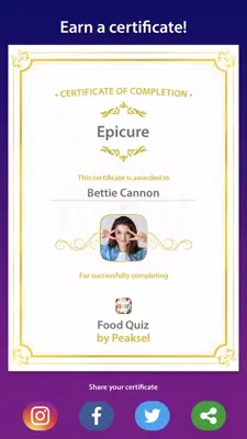 Food Quiz android App screenshot 0